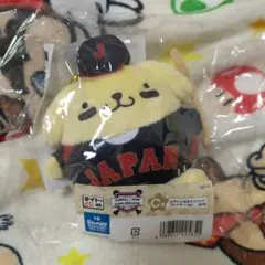 ポムポムプリン 侍ジャパン Ｃ賞カラビナ付きマスコットのサムネイル