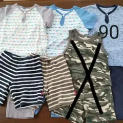 ユニクロ＆その他　子供用パジャマセット　90　部屋着　ルームウェア　70,80