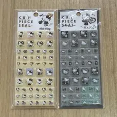 正規品 ヒョウ柄キティ タイルシール ２枚セット ギャルキティ