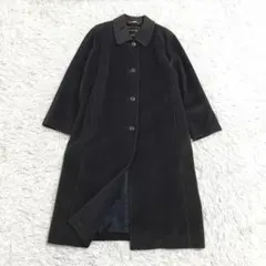 MADUSON オンワード ステンカラーコート アンゴラ ブラウン L