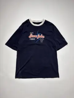 Sean John ショーンジョン リンガーTシャツ ネイビー オレンジのサムネイル