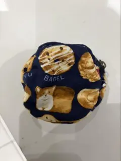 コーギーとパン柄のコインケースのサムネイル