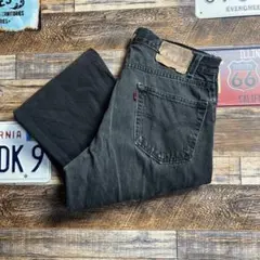 Levi’s 505 ブラックデニム W36 黒 ストレート メキシコ製 00s
