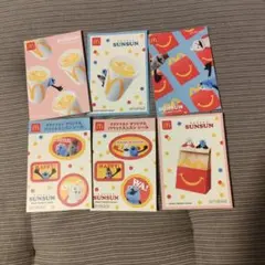 ☆マクドナルド パペットスンスン シール 6枚セット☆