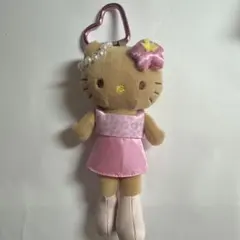 ハローキティ ぬいぐるみキーホルダー　足長キティ