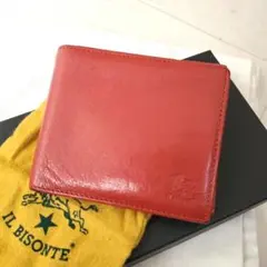 美品 メンズ人気モデル イルビゾンテ 2つ折り財布 小銭入れ 希少カラー