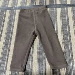 無印　おなかすっぽり　フリースパンツ（ベビー）ベビー８０・モカブラウン