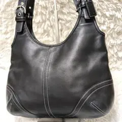 コーチ 9249 ハンドバッグ 肩掛け シグネチャー ブラック 美品