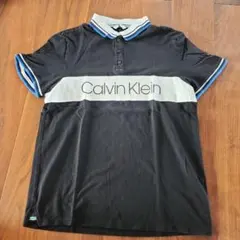 Calvin Klein ポロシャツ 黒/グレー/青