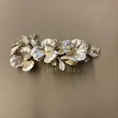花モチーフ ヘッドドレス コーム