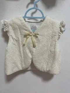 apres les coursレースリボンベビーベスト　70〜80cm