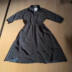 And Search シャツワンピース ネイビー