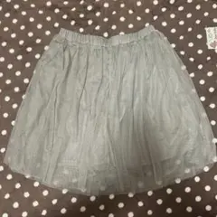 【新品】earth チュールミニスカート グレー フリーサイズ