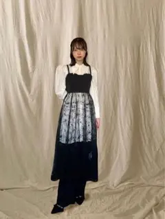 LILY BROWN 宮脇咲良 コラボ レース キャミワンピ ブラック