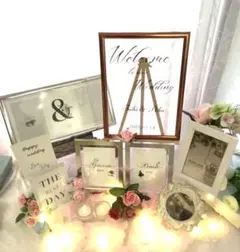 ウェルカムボード受付カード付　ウエディングスペース豪華ミールへ―デン風結婚式