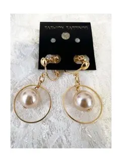 ゆらゆらパール風イヤリング