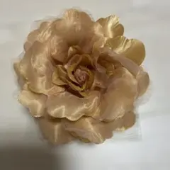 ゴールド 花モチーフ コサージュ 約10cm
