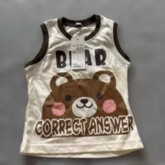 新品タグ付きクマデザイン タンクトップ 80cm