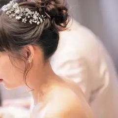 ヘッドドレス　小枝アクセサリー　ブライダル　結婚式