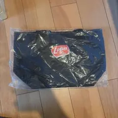 Lotus 黒 ナイロン トートバッグ