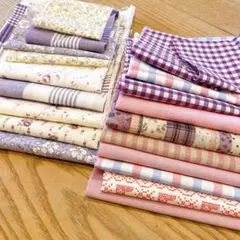 ハギレ　綿、綿麻生地