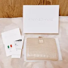 【極美品】上品で可愛いエクリュカラー♡Pinky&Dianne二つ折り財布