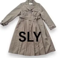 SLY ベージュ トレンチコート ウエストベルト付き S M サイズ