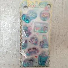 キラキラウォーターインシール ペンギン ユニコーン クラックス