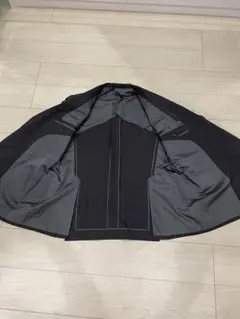 ダークグレー ストライプ ダブルブレスト ビジネスジャケット