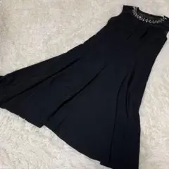 グレースコンチネンタル　アシンメトリーヘムワンピース　　黒