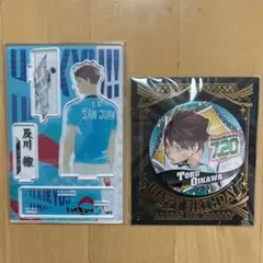 2点 及川 徹  バースデイ 缶バッジ 名場面 ジオラマフィギュア ハイキュー