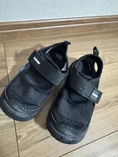 HI-TEC ブラック サンダル ベルクロ 17cm