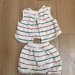 ベビー服 タオル地 70~80cm ベスト ブルマ お風呂上がり imabari