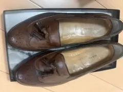 ブラウンレザー タッセルローファー リーガル　メンズ