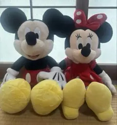 ディズニー ミッキー ミニー ぬいぐるみ 2点セット レトロ TDR 公式