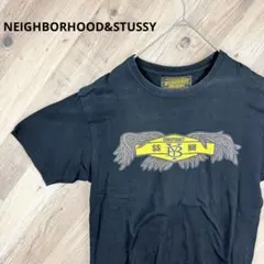 ✨希少✨NEIGHBORHOOD&STUSSYコラボ Tシャツ 半袖 黒 M