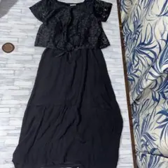 オールインワン ワンピース 黒