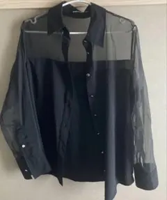 ZARA シースルー メッシュ シャツ