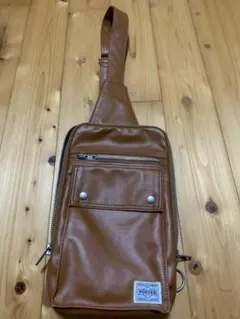 PORTER ブラウン ショルダーバッグ