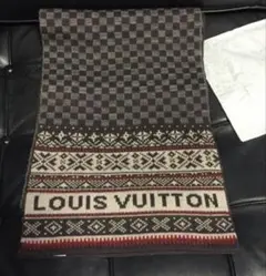 売り切り　ルイヴィトン　ダミエ　マフラー　 エシャルプフロコン M72928