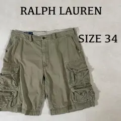 90s POLO RALPH LAUREN ポロチノカーゴパンツ 34 カーキ