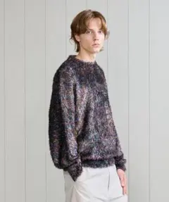 エイチビューティ&ユース24AW レインボー スパークル クルーネックニットのサムネイル