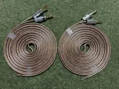 【新品未使用】高品質スピーカーケーブル 4m×2本のサムネイル