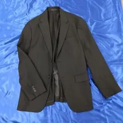 美品☆ユニクロ 感動ジャケット☆ウールライク ブラックL