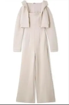 SNIDELスナイデルパーカー×カットオールインワンセットアップSアイボリー