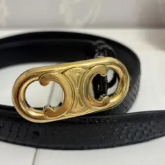 【希少・レア】CELINE セリーヌ トリオンフ ベルト クロコ型押し