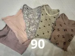 女の子　ロンパース90 5枚まとめ売り