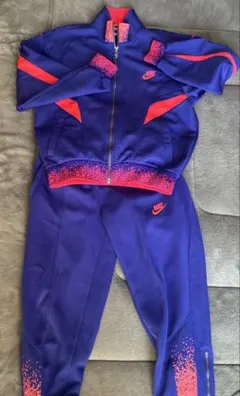 NIKE ナイキ ジャージ 上下 セットアップ 紫 × 赤 S ヴィンテージ