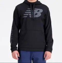 新品☆ New Balance ブラック トレーナー パーカー ニューバランス