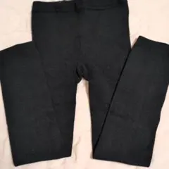 ブラック 厚地八分レギンス